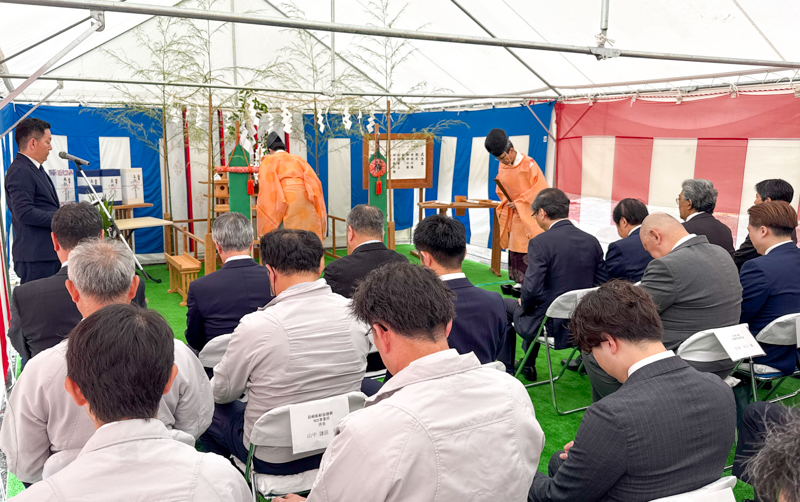 新社屋 安全祈願祭の様子